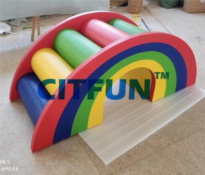 China Commercial Soft Playground Soft Rainbow Staircase For Rental RT016A for sale