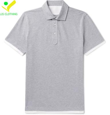 China High Quality Anti-wrinkle Polyester Spandex Short Sleeve Antibacterial Golf Polo Shirts for sale