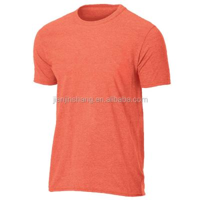 China OEM Serices Polyester Lycra O Neck Orange Color T-Shirt for sale