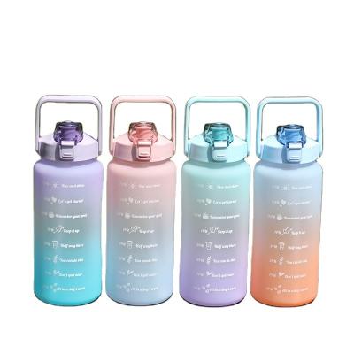 China New Viable Hot Sale Fitness Gym Sports Bottle 2L BPA Free Plastic Water Bottle With Logo Customized for sale