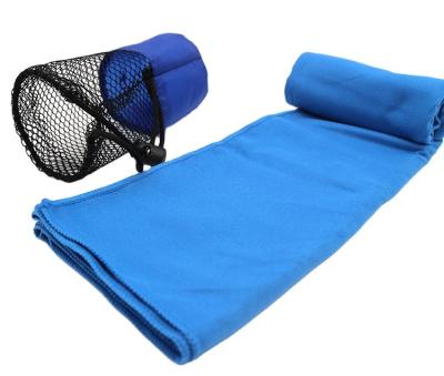 China Sustainable Wholesale Comfortable Towel 30x90cm Workout Microfiber Gym Sports Towel With Mesh Bags for sale