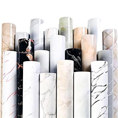 China PVC Peel And Stick Waterproof Removable Self Adhesive Marble Decorative Wallpaper For Bathroom Kitchen for sale