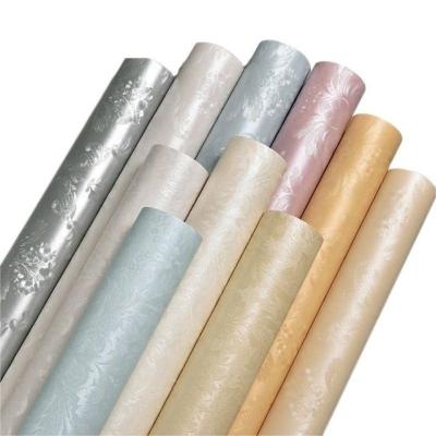 China Eco-frindly Popular Waterproof Popular Wall Sticker Rolls PVC Self Adhesive PVC Wallpapers For Home Decoration for sale