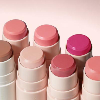 Chine Hot Custom Waterproof Your Own Logo Blush Pink Highlighter Bar Waterproof Blush Palette Makeup Blush Cream Blush Private Label Blush Stick à vendre