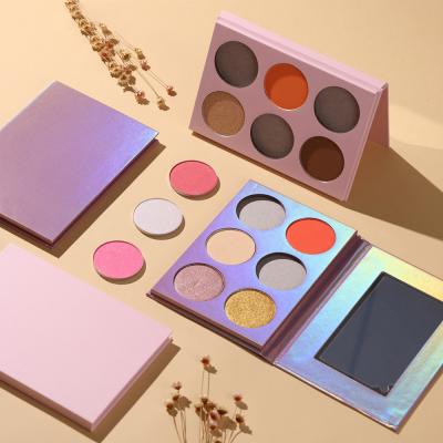 China Waterproof Make Your Own Brand High Lasting Shimmer Dye Private Label Glitter Eyeshadow Palette Matte Organic Eye Shadow Palette for sale