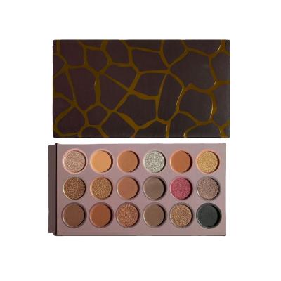 China Waterproof Your Own Custom OEM Matte Eye Shadow Palette Private Label Logo Makeup Glitter Eyeshadow Palette Waterproof High Pigmented Vegan for sale