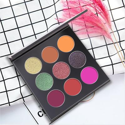 China Waterproof Create Your Own Waterproof Vegan Private Label Eyeshadow Palette High Dye Shimemer Smother Eyeshadow Palette for sale