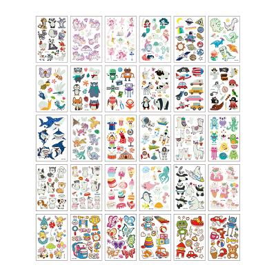 China 30sheets Temporary Pack Glow In The Dark Body Temporary Tattoos For Kids Luminous Tattoos For Halloween For Party for sale