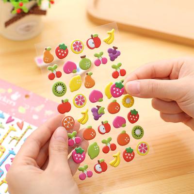 China Promotional Custom Cute Temporary Decoration Bubble Sticker 3d Cartoon Eva Foam Sticker For Kids for sale