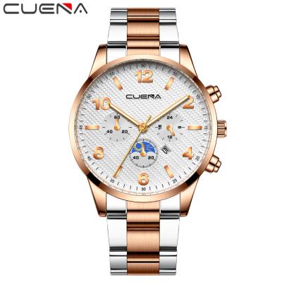 China Automatic Luxury Lady Clock Women Quartz Watch Mesh Stainless Steel Relogio Feminino Date Brand CUENA for sale