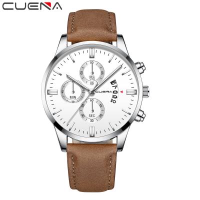 China Automatic watch 845 l luxury leather strap date cuena daily casual wristwatches block tangan for sale