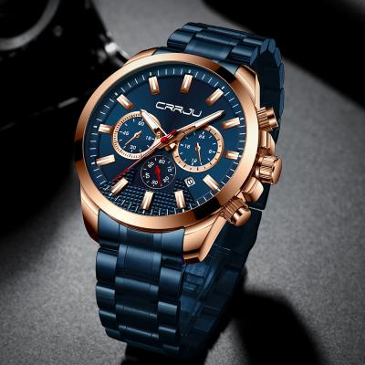 China The date CRRJU original factory OEM brand stainless steel automatic luminous men's automatic watch herrenuhren for sale