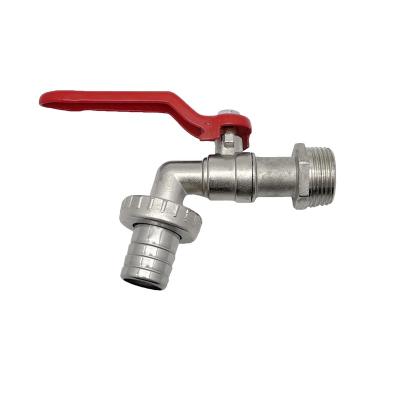 China Modern Danhong 3/4 red iron 130g handle water outlet plastic triple bibcock for yard for sale