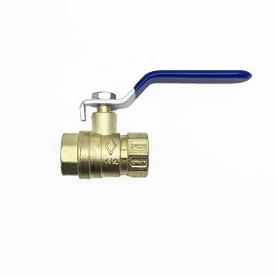 China General Danhong Copper Plating 100g Outdoor Blue 1/2 Handle Ball Valve For Bathroom for sale