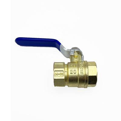 China General Danhong 3/4 Blue Handle 145g Copper Plating Outdoor Ball Valve For Washing Room for sale