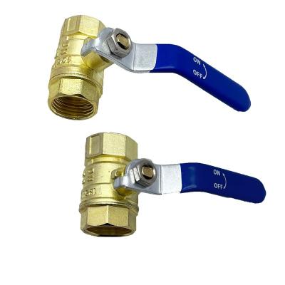 China General Danhong Hot Selling Blue Handle Surface Copper Plating Ball Valve For Garden for sale