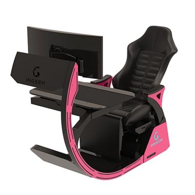 China Ergonomic LAPTOP DESKTOP Computer Cockpit , Video Game Racing Cockpit for sale