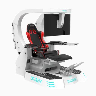 China Luxury LAPTOP DESK video game computer cockpit, game racing cockipt, gaming computer chair for sale