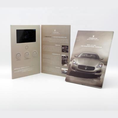 China Europe Latest Custom Video Brochures Touch Screen Fabric Models for sale