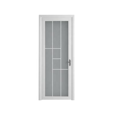 China Customized Modern Aluminum High Quality Tempered Glass Door Bedroom Modern Home Swing Door for sale