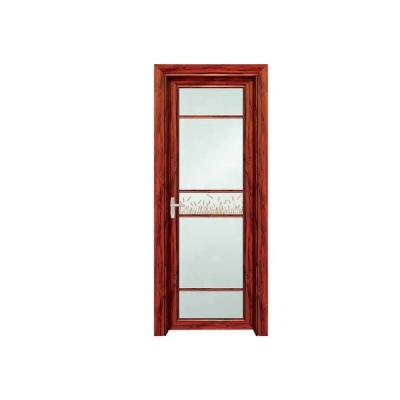 China 2021 Modern Hot Sale Aluminum Alloy High Quality Tempered Glass Double Door Glass Flat Door for sale