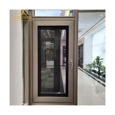 China Folding Screen China Made Stained Glass Cheap Aluminum Casement Windproof And Heat Insulating Windows for sale