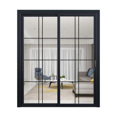 China Factory Direct Selling Modern Cheap Modern Glass Door Sturdy Aluminum Sliding Door for sale