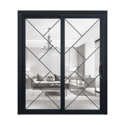 China New Design Modern Luxury Glass Door Modern Aluminum Home Sliding Door for sale