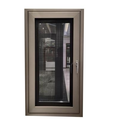 China Custom Folding Aluminum Alloy Sound Insulation Tempered Glass Screen And Heat Insulation Double-Layer Design High Security Window for sale