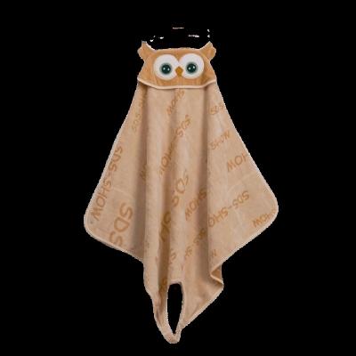 China Child-Proof [SDS-SHOW] Organic Cotton Wearable Baby Towel - Owl for sale