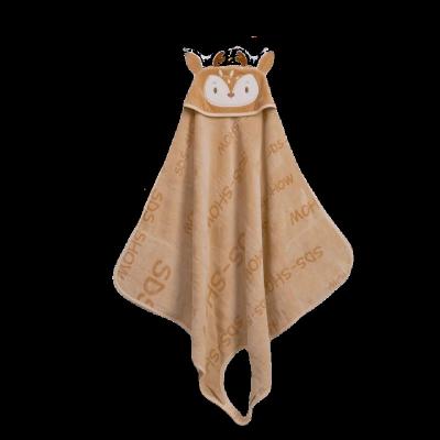 China Child-Proof [SDS-SHOW] Organic Cotton Wearable Baby Towel that can be hung around the neck - Reindeer for sale