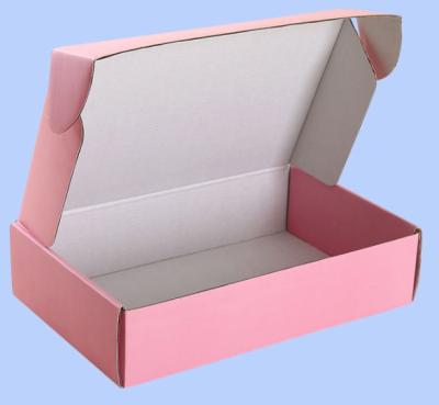 Chine Beauty / Cloth Packing Mailer Corrugated Paper Custom Logo Printed Gift Delivery Mailing Packaging Box à vendre