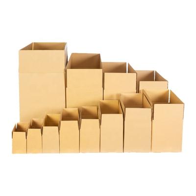 China Gift Box Express Clothes Packaging Design Brown Kraft Paper Corrugated Box for sale