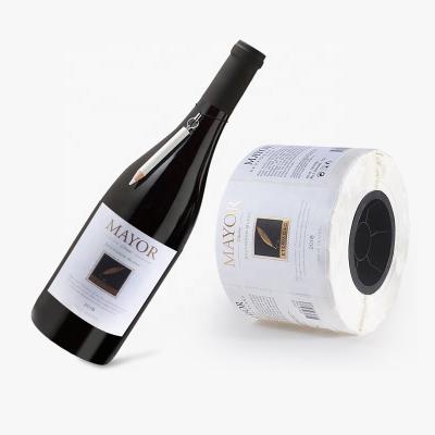 中国 Amazon popular custom color label stickers printing roll food and wine label stickers 販売のため