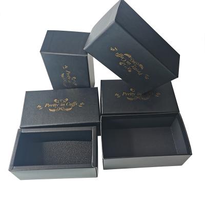 Chine Black custom logo quality luxury paper sheet gift wig hair extended packaging box custom à vendre