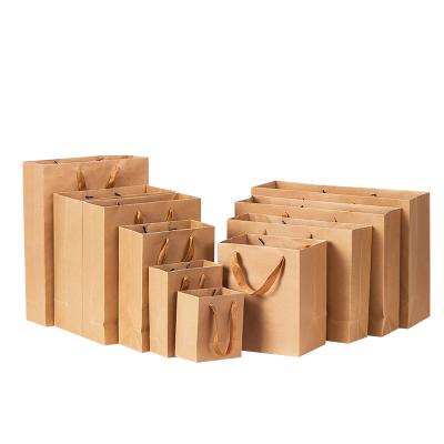 China Wholesale kraft paper bag shopping gifts handicraft shoes costume packaging kraft paper bag for sale