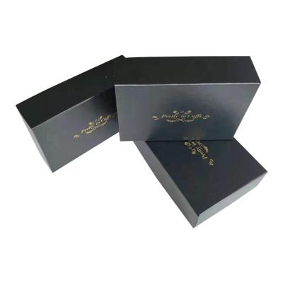 Chine Black luxury gift box manufacturer wholesale custom design hardboard gift box à vendre