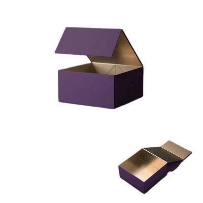 Chine Hot Fancy Magnet Box Carton Black Rigid Flat Luxury Magnetic Folding Storage Paper Gift Box With à vendre