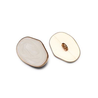 China 2018 New Design Fashion Dry Cleaning Rose Gold Metal Sewing Shank Button For Garment for sale