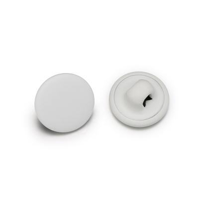 China Wholesale Custom Brass Buttons 15MM Rubber White Enamel Sewing Button Dry Cleaning for sale