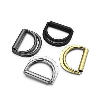 China Double D Ring Bag Metal Buckles For Western Men's Belt Auto Lock Metal Belt Buckle for sale