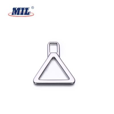 China Nickel Free Custom Design Triangle Shape Zinc Alloy Metal Luggage Zipper Pulls Slider For Zipper for sale