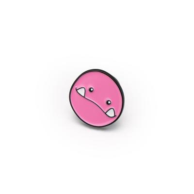 China Custom Europe Security Smiley Face Design Anime Lapel Pin Metal Button Badges for sale