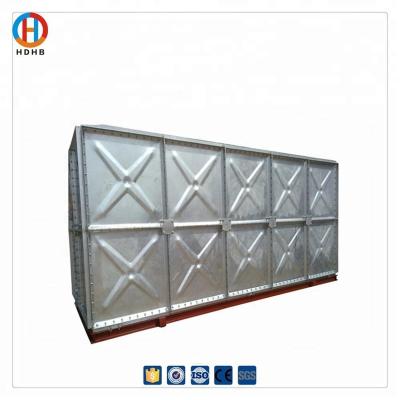 China Hotels Elevated Galvanized Steel Water Tank 50000 Liters For Hot Water Storage for sale