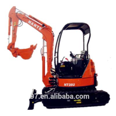 China New Model 3200kg Rotary Bucket Mini Digger With 0.12m3 Canopy for sale