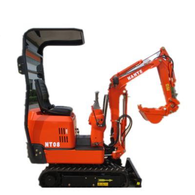 China Chinese Nante 0.8 ton mini digger for garden 0.022m3 for sale