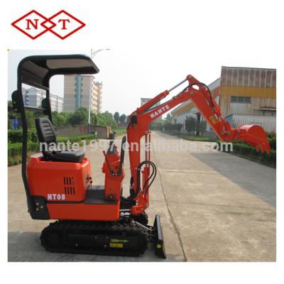 China nante NT08 0.8 ton small crawler hydraulic excavator for garden or farm 0.022m3 for sale