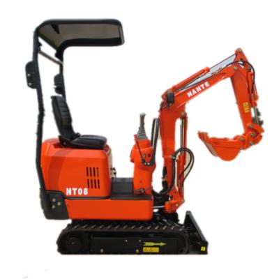 China 820KG Mini Mini Digger NT08 NANTE 0.8T CE Brand 0.022m3 for sale