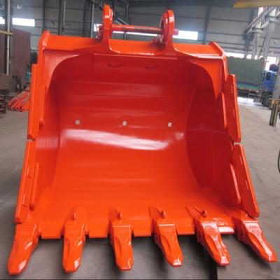 China Farms Excavator Spare Parts Welding Bucket Rock Bucket Basket 16Mn Customized OEM Hitachi ZX870 for sale