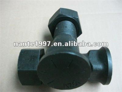 China 12.9 10.9 8.8 Grade 40Cr 35CrMo 42CrMo Construction Track Shoe Bolts And Square Hex Nuts Plow Bolts And Nuts KOMATSU for sale